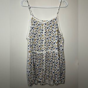 American Eagle Floral Soft Spaghetti Strap Tank
